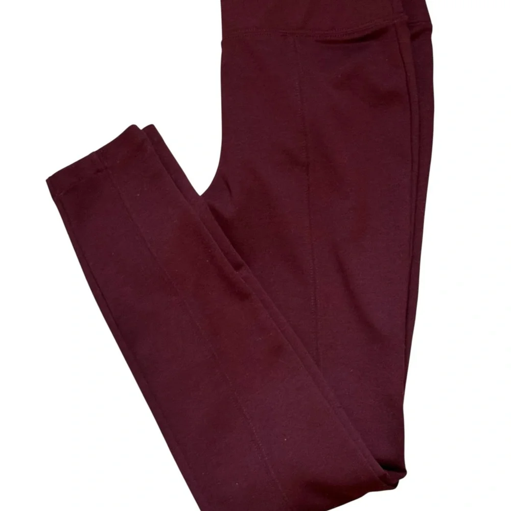 Old Navy Women's Deep Burgundy Leggings - Picture 1 of 7